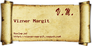 Vizner Margit névjegykártya